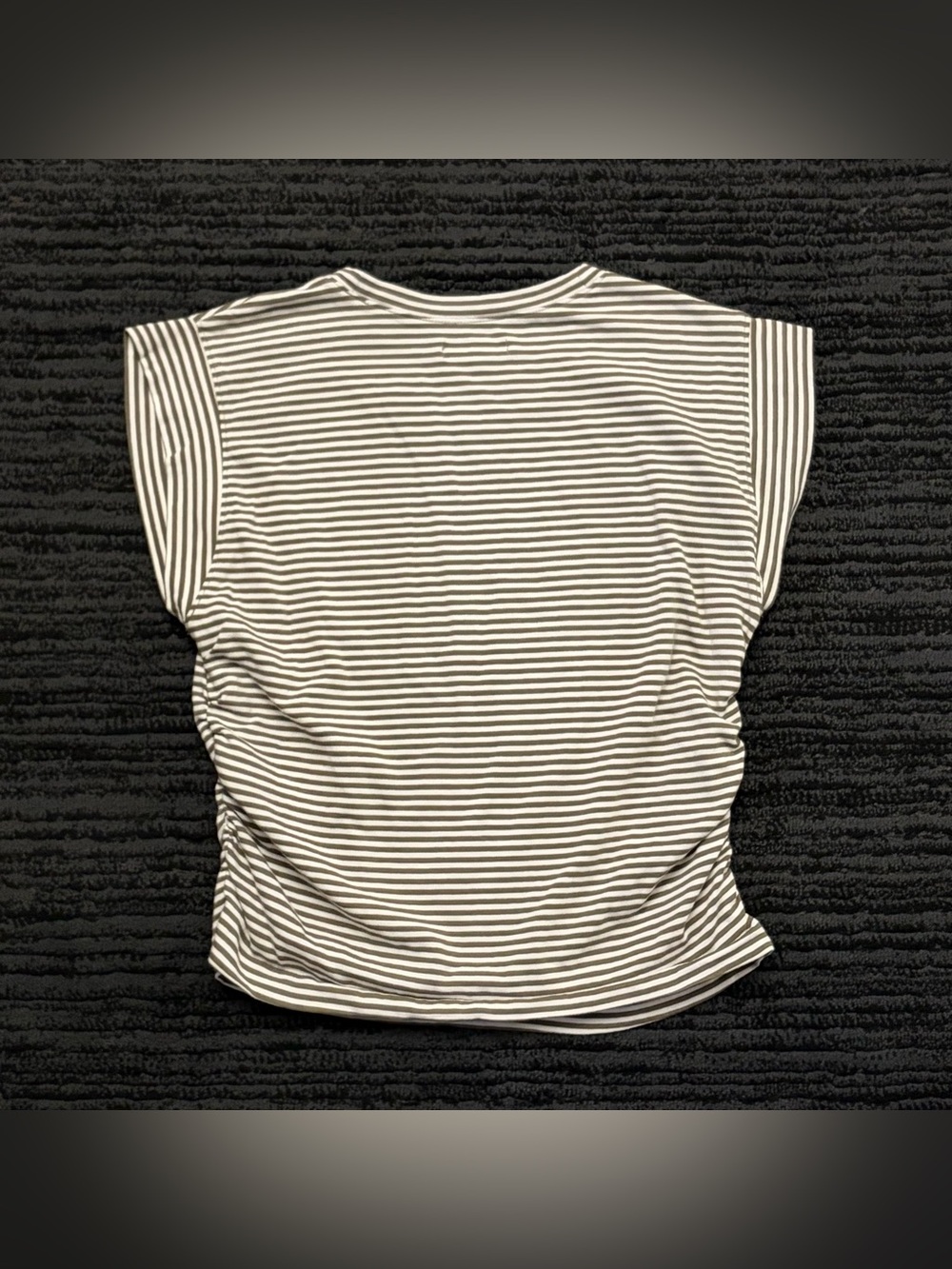 Madewell Side-Cinch Stripe Muscle Tee - Picture 2 of 6